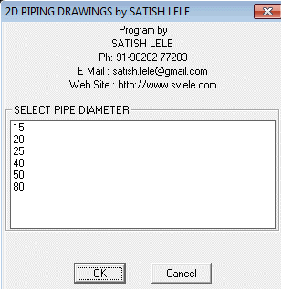 Select pipe size