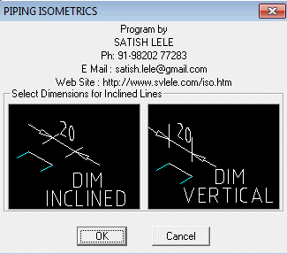 Dimensions for Inclined Lines