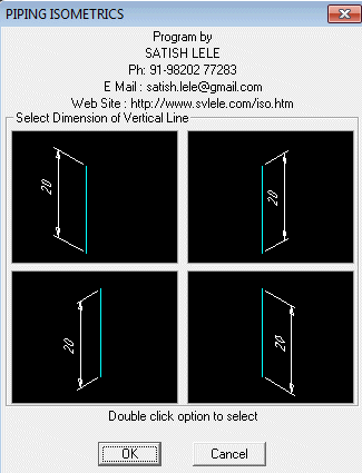 Dimension for Vertical Lines