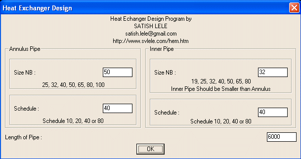 Pipe Sizes