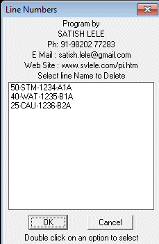 Dialog Box to Delete Lines