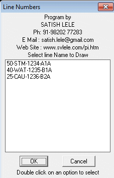 Dialog Box to Draw on a Line Number