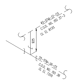 isometric drawing pipe line